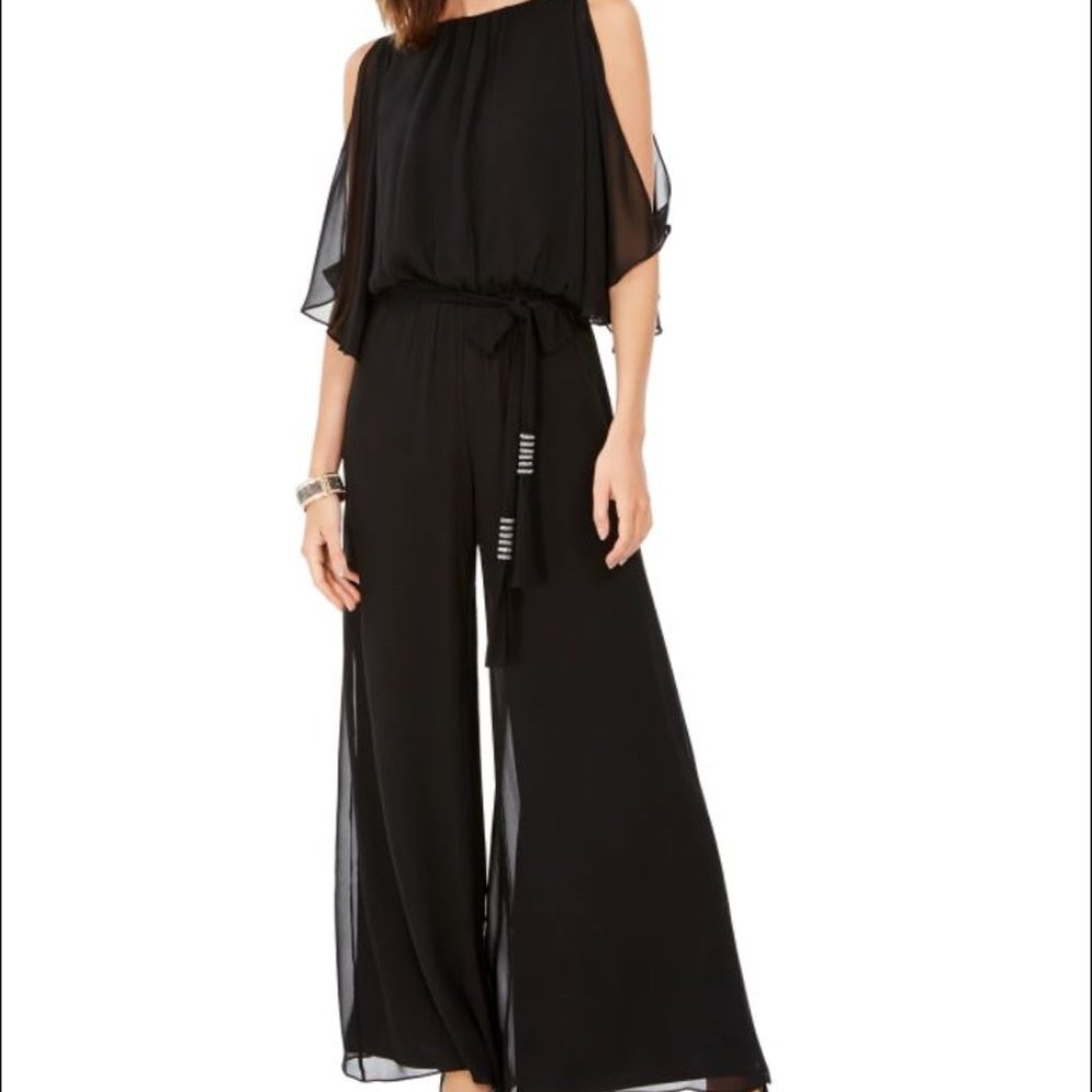 BLACK BLOUSON JUMPSUIT